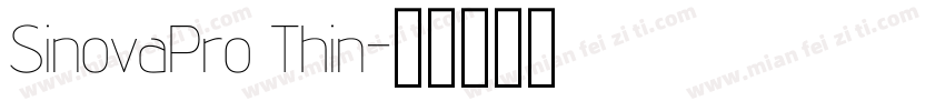 SinovaPro Thin字体转换